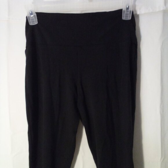 Shape FX Leggings Women L Straight Skinny Active Athletic Cropped Black - Picture 11 of 13